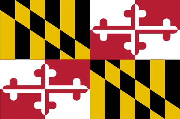 Bandera del Estado de Maryland — Archivo Imágenes Vectoriales