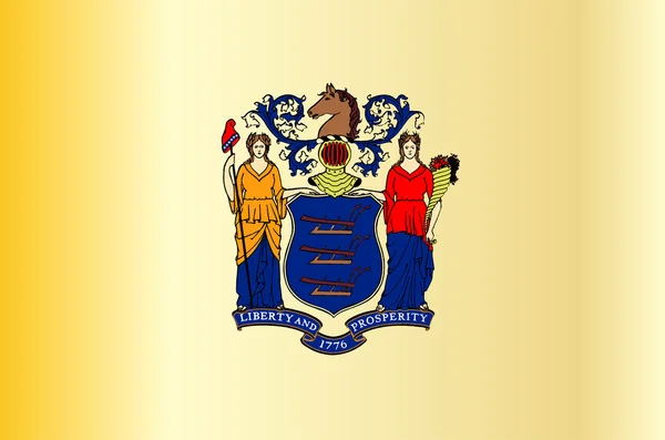 Vlag van New jersey — Stockvector