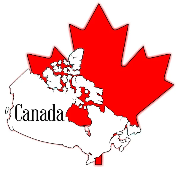 カナダのカエデの葉 — ストックベクタ