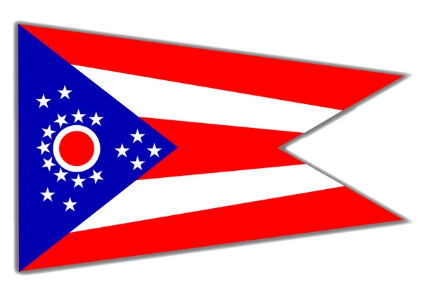 Vlajka státu Ohio — Stockový vektor