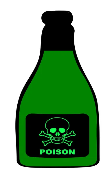 毒瓶 — ストックベクタ
