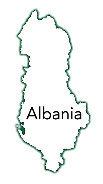 Albanië — Stockvector