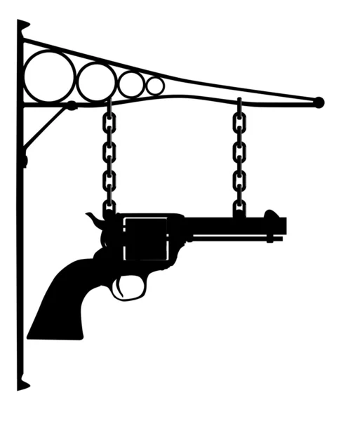 Sinal de loja de armas —  Vetores de Stock