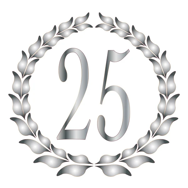 25:e årsdagen — Stock vektor