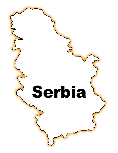 Serbie — Image vectorielle