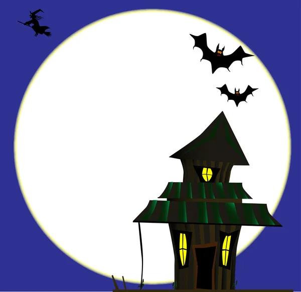 Halloween-Cottoge — Stockvektor