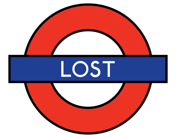 Lost on the Underground — Stock Vector