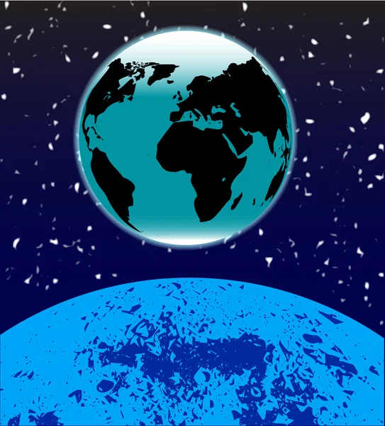 Lever de la Terre — Image vectorielle