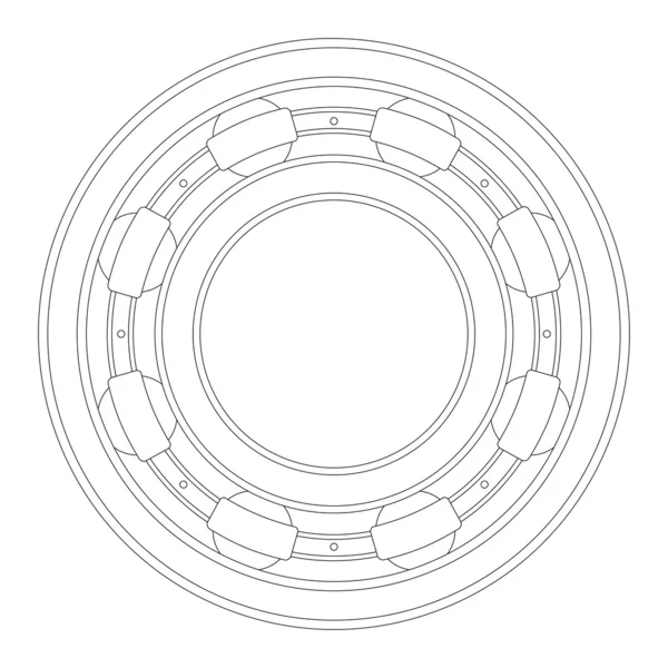 Rodamiento — Vector de stock