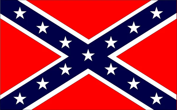 Confederate Flag — Stock Vector