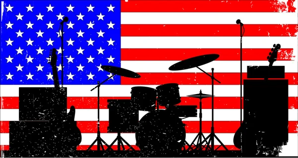 USA rockband — Stock vektor