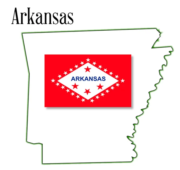 Arkansas — Vector de stock
