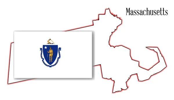 Massachusetts — Stockvektor