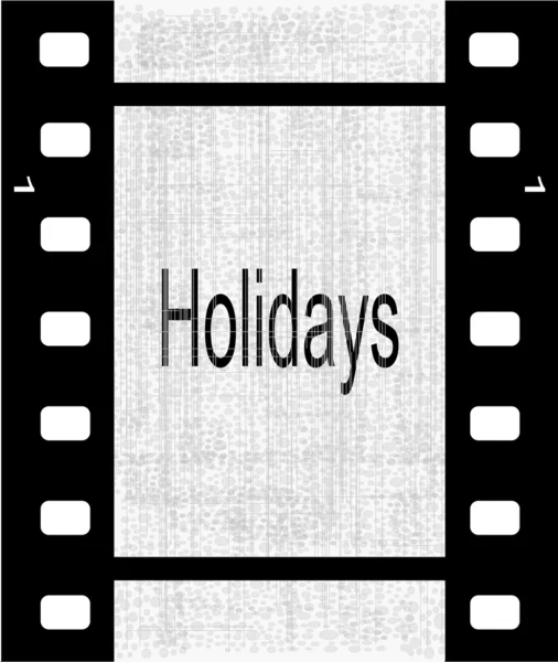 Holidays Film Strip - Stok Vektor