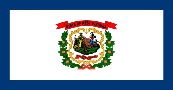 Bandera del Estado de Virginia Occidental — Vector de stock