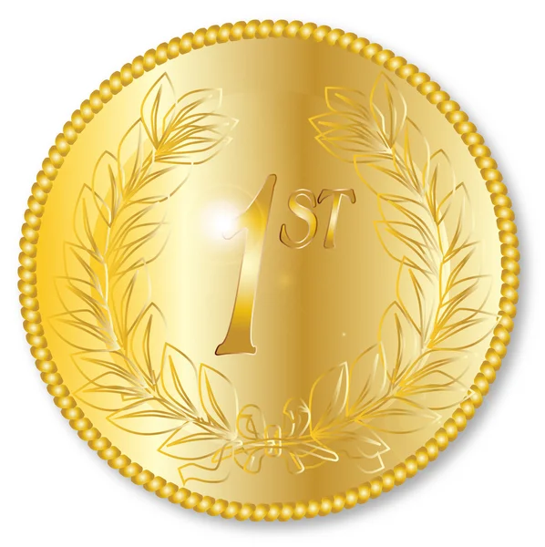 Altın madalya — Stok Vektör