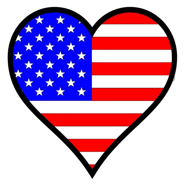 Liebe Amerika — Stockvektor