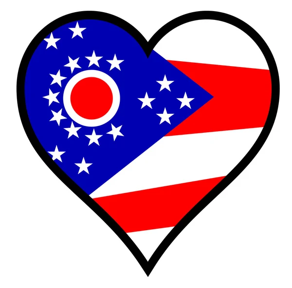 Láska Ohio — Stockový vektor