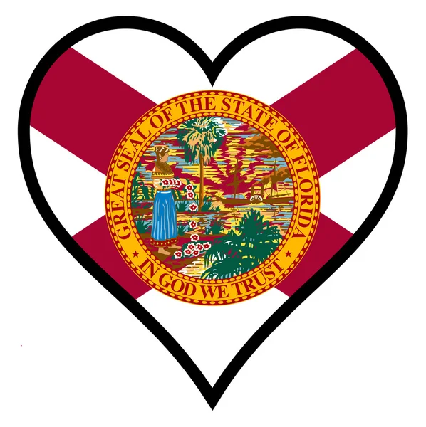 Liefde Florida — Stockvector