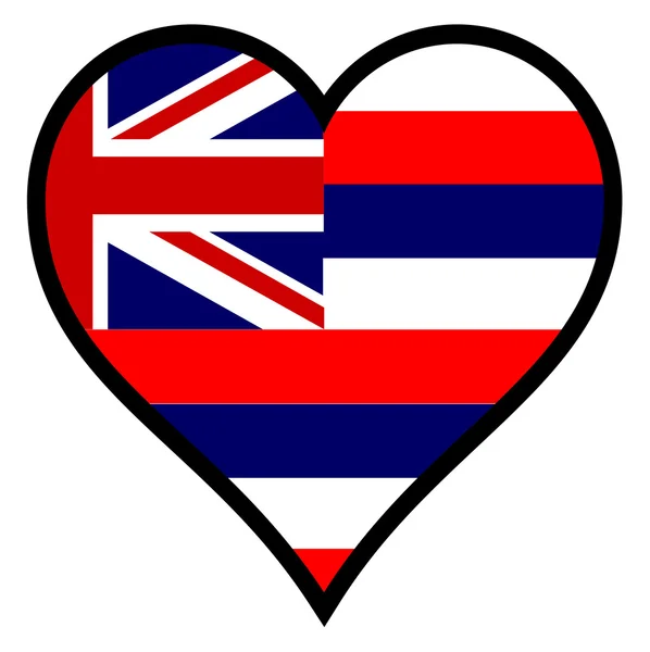 Amor hawaii — Vetor de Stock
