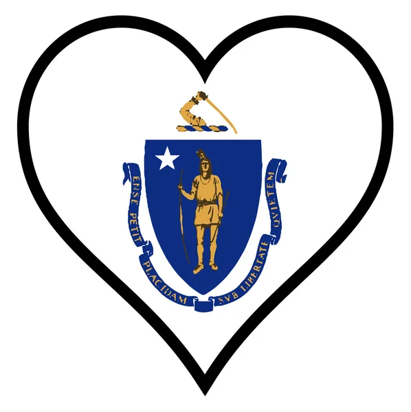 Amore Massachusetts — Vettoriale Stock