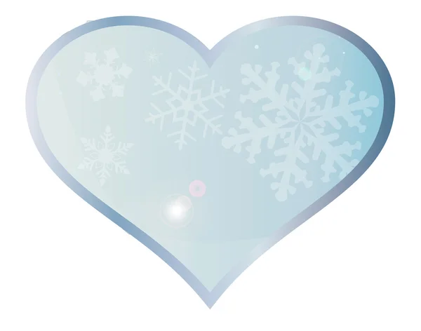Любовь зима — стоковый вектор