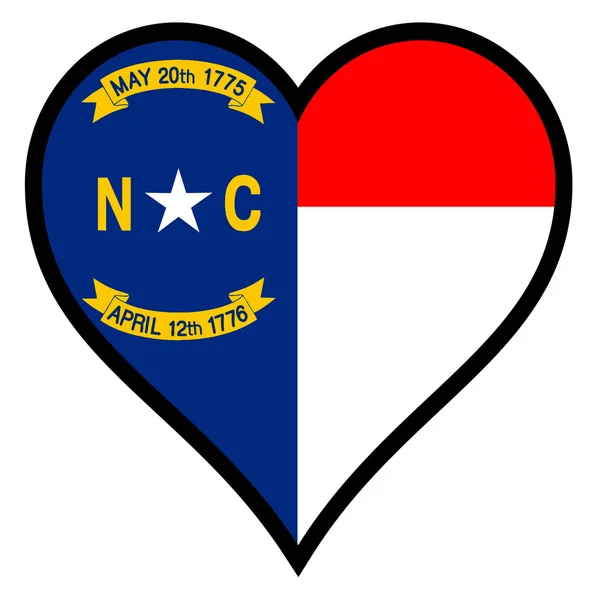 Love North Carolina — Stock Vector