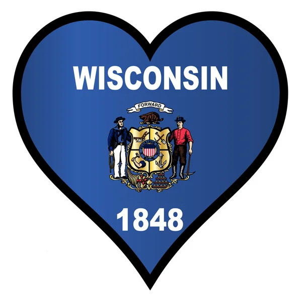 Amor Wisconsin — Archivo Imágenes Vectoriales