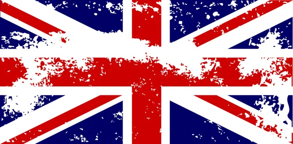 Union Jack Grunge drapeau — Image vectorielle