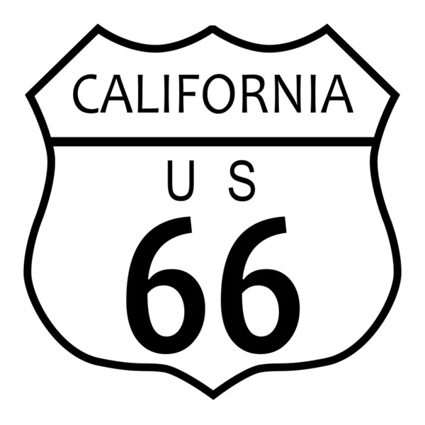 Route 66 Californie — Image vectorielle