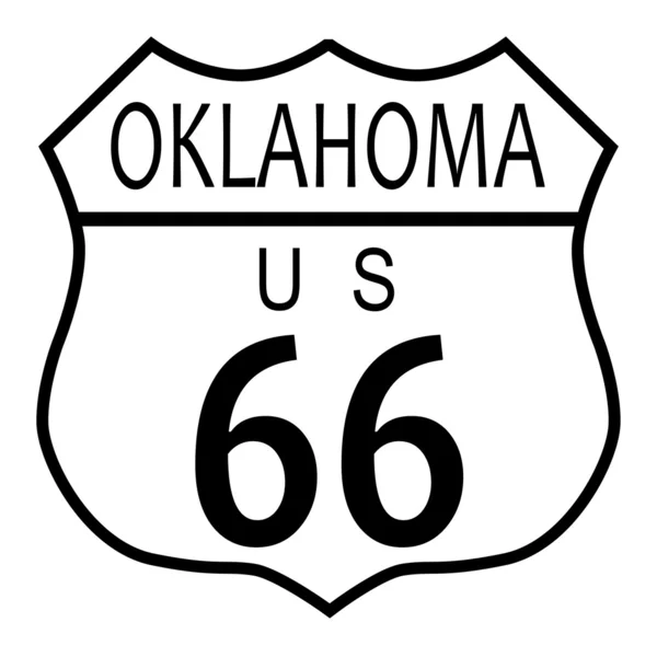 Ruta 66 Oklahoma — Vector de stock