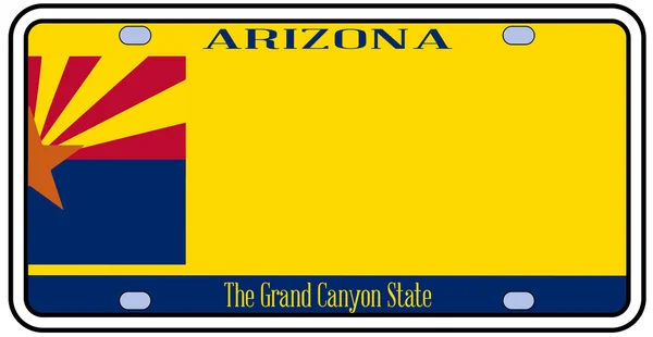 Arizona State License Plate — Stockvector