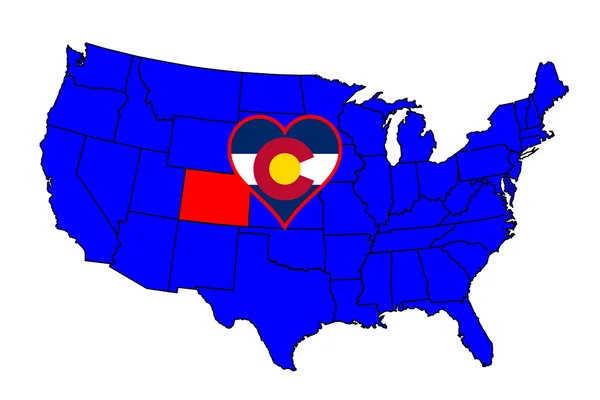 Штат Колорадо — стоковый вектор