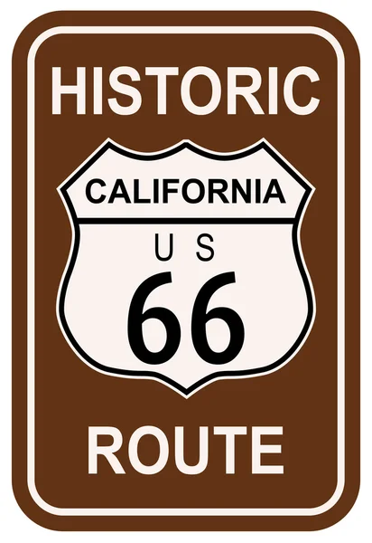 Ruta Histórica de California 66 — Vector de stock