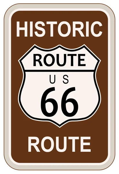 Historické route 66 — Stockový vektor