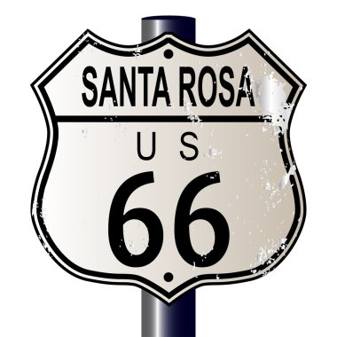 Santa Rosa rota 66 Otoban işareti