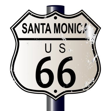 Santa Monica rota 66 işareti