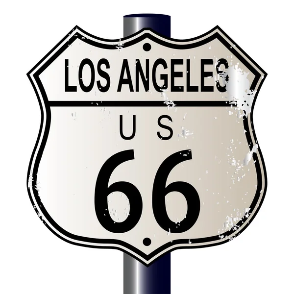 Los Angeles Route 66 teken — Stockvector