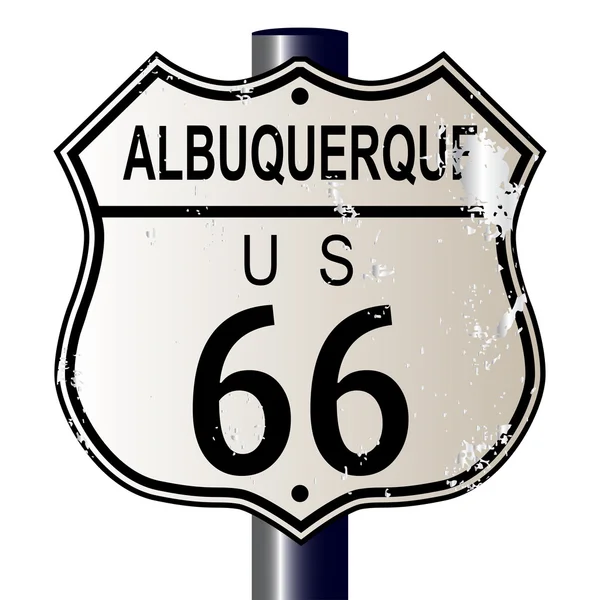 Albuquerque Route 66 Sign — Stock Vector