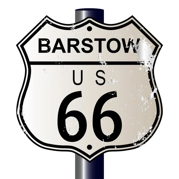Schild zur Route 66 von Barstow — Stockvektor