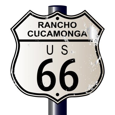 Rancho Cucamonga Route 66 Sign clipart