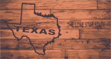Texas Map Brand. clipart