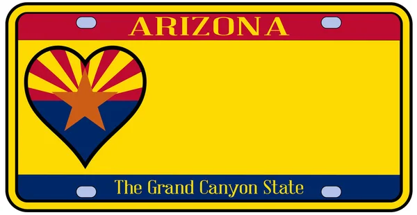 Plaque d'immatriculation Arizona State — Image vectorielle