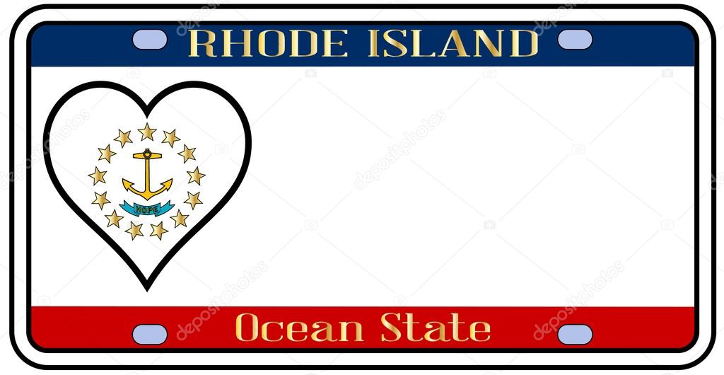 Rhode Island State License Plate