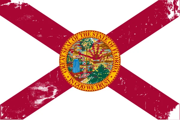 Bandera del Estado de Florida — Archivo Imágenes Vectoriales