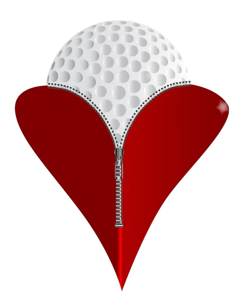 Liefde golf — Stockvector