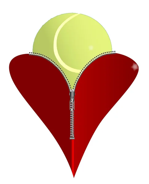 Liebe zum Tennis — Stockvektor