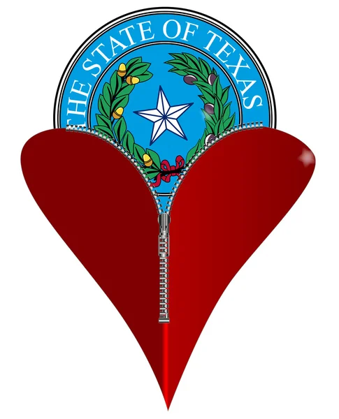 Amour Texas — Image vectorielle
