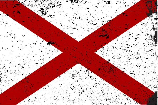 Flagge des Bundesstaates Alabama — Stockvektor