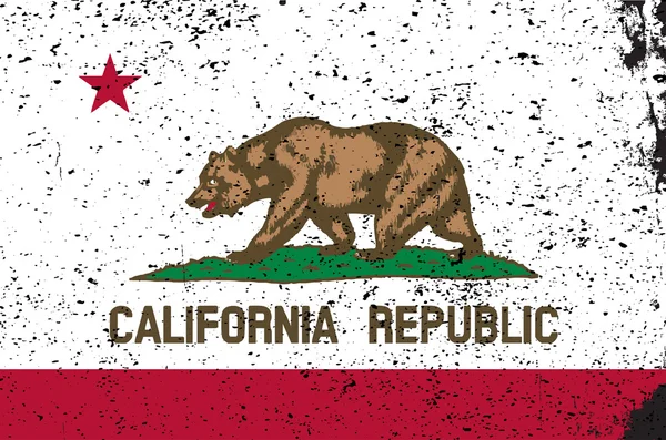 加利福尼亚州州旗 — 图库矢量图片
